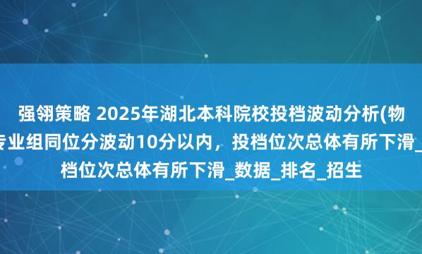 强翎策略 2025年湖北本科院校投档波动分析(物理)：80.3%的专业组同位分波动10分以内，投档位次总体有所下滑_数据_排名_招生